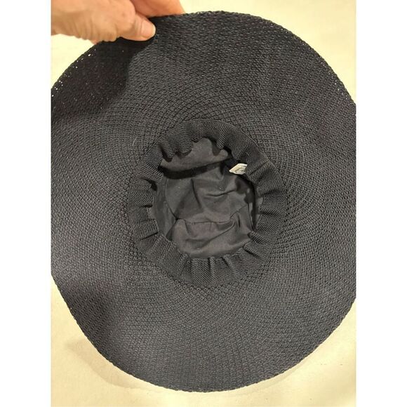 Womens Coolibar Wide Brim Floppy Hat, Sun Protection, Black, Packable - Picture 3 of 5
